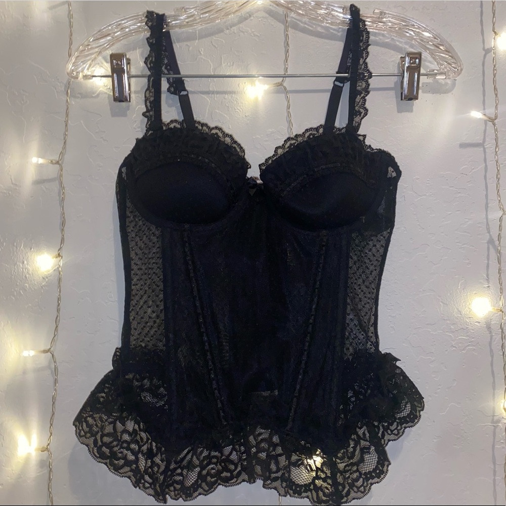 H&M black bustier